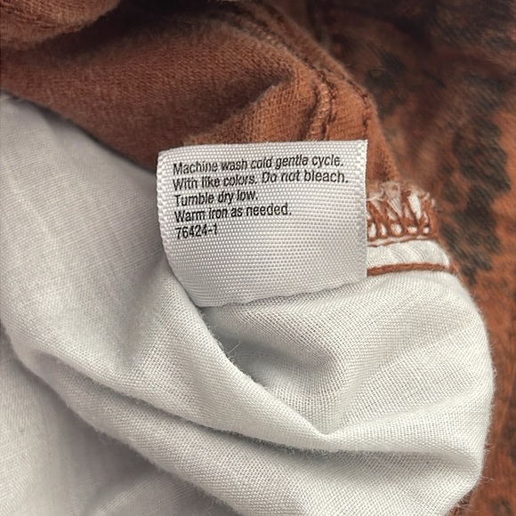 a.n.a. Rust Brown Charcoal Animal Print Skinny Jeans Size 16 - Picture 7 of 7